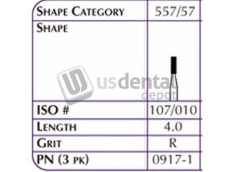 SHOFU FG Hybrid Reg - 0917-1 Diamond Grit R Medium Length 4.0-1pk #0917-1
