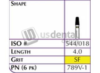 SHOFU FG Robot 0790V-1 Taper Cylinder Corner Round  Gr-it  SF Length 5.0-1pk #0790V-1