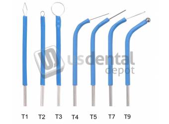 BONART - ART-E1  Electron Electrodes Set 7 Pieces: T1, T2, T3, T4, T5, T7 and T9. For use in ART-E1 Eletrosurgery Electron