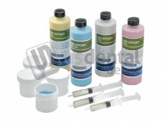ADS Epoxy Resin Kit - 50gr BLUE - Regular (5-6 hs ) - 12 pre measured units - 12 jars+12 syr hardener + 12 mixing tips Epoxy Resin &Hardener) - Shrink 0.001 - #8000-50-BE-RG