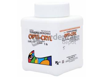 OPTI-CRYL HIGH IMPACT Heat Curing Acrylic - 1lb/500gr Shade: Original Powder Only