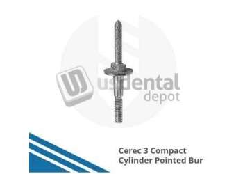 CEREC compatble Compact Cylinder Pointed Bur - 6pk -6052265 SGH for Cerec Inlab Compact Cad/Cam Milling Diamond