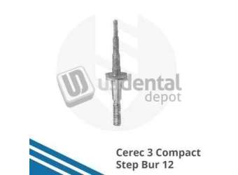 CEREC compatble Compact Step Bur #12mm - 6 pk -5855734 for Cerec Inlab Compact Cad/Cam Milling Diamond