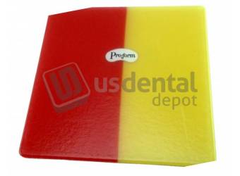 PRO-FORM  DUAL-COLOR Mouthguard Laminate - RED/YELLOW, 12pk. 5x5in  .160in  - #9598420