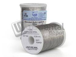 ECCO - 29gauge Spooled Ligature Wire .011in Diameter - T304/304L # 9 ( 0.28mm Diameter ) - ( Weight 1lb/ 455gr ) ( MFG # OD4097 ) #  OD4097