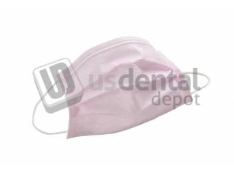 DEFEND- Diffuser (Anti-Fog) Ear-loop Pleated Mask PINK 50 box  - MK-1056  DEFEND- Diffuser (Anti-Fog) Ear-loop Mascara de Pliege Rosada 50 box  - MK-1056