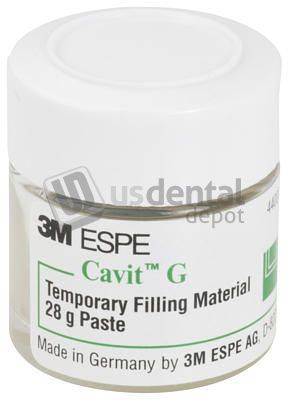 3M ESPE - CAVIT-G 28gr Jar WHITE #ES-44313 - Self-cured temporary sealing compound for the temporary restoration of cavities. Refill includes 1 - 28g jar.