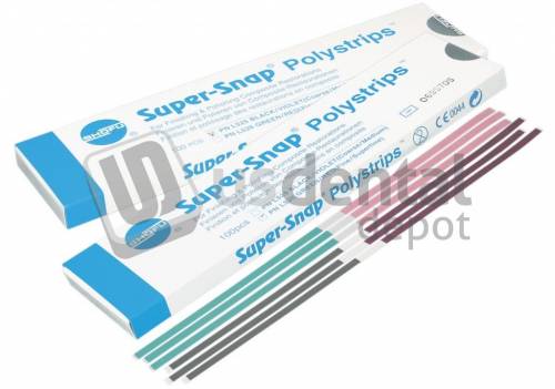 SHOFU -  SUPER-SNAP    Polystrips BLACK/ Violet Coarse/ Medium 100pk Interproximal Strips - #L525