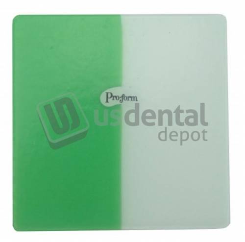 PRO-FORM  DUAL-COLOR Mouthguard Laminate - GREEN/WHITE, 12/Box. 5x5in  .160in  - #9598380