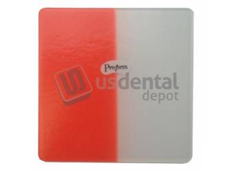 PRO-FORM  DUAL-COLOR Mouthguards Laminate ORANGE/CLEAR 5x5 12pk 0.160in thick #9598700 -