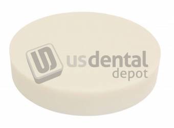 VIPI PMMA For Roland Tooth Color Mono A0 Disc 98mm x 22mm -Open System - 1 Round block per box ( THIS ITEM CAN NOT BE RETURNED OR EXCHANGED - FINAL SALE ) PMMA C22 HW1 ( 510K K102341 )