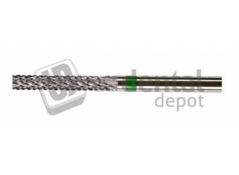 NK-1  Cylinder Flat End Diamond Cut Coarse GREEN Tungsten Carbide Burs - HP - 3/32 Shank - #GN650 B023SC #A023CE