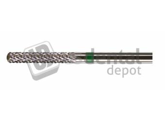 NK-4  Cylinder Round End - Diamond Cut Coarse GREEN Tungsten Carbide Burs - HP - 3/32 Shank - #GN640 B023SC #Q023CE