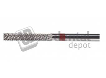 NK-1  Cylinder Flat End - Diamond Cut Fine - RED Tungsten Carbide Burs - HP - 3/32 Shank - #RD250 B023FC #A023FE