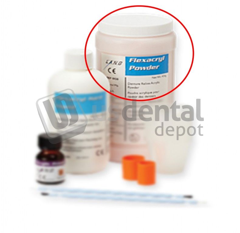 FLEXACRYL HARD 4OZ POW FIBRED LANG 0920FIB US Dental Depot