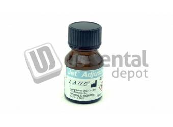 LANG Jet Adjusters Liquid 10ml BROWN -  Acrylic Stains Liquid resin system for custom characterizing and staining temporary crownes and bridges - #3201