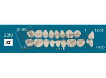 RAFAEL 32M Lower Posterior A1 (1 X 6)  Rafael 2 layers Denture Acrylic Teeth - Cross linked & Fluorescent with great abrasion resistance