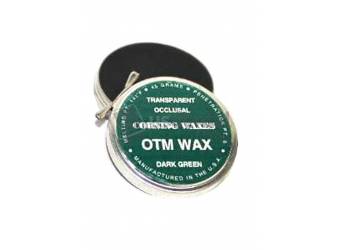 CORNING Carving Transparent Occlusal Wax Dark GREEN 45gr tin ( mfg #265 )