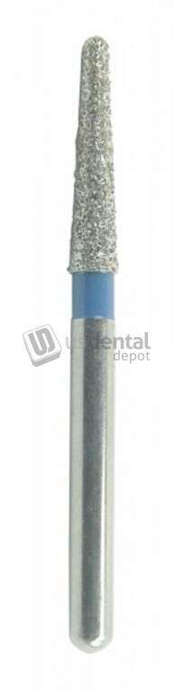 FG Diamond - 10pk burs TR-13 - 850-014M FG - Long Taper    Round End Large-  Blue Medium  - ( #773.9 )  #TR13 Blue Medium