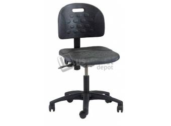#225BLK HANDLER Lab Chair - Accessory - H #225BLK - Ergonomically designed BLACK lab chair designed for comfort and durability. Stable reinforced base with heavy duty stationary glides; contoured- tilting seat with easy adjustment for height and back.