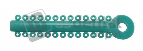 NEON Orthodontic Ligature Ties GREEN - 1024pk x 26ring - /40 Ties - Non Latex