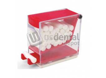 Cotton Roll Dispenser - Push Type - Red - ( 120mm x 97mm x 55mm ) - Each - #CD001 ( )