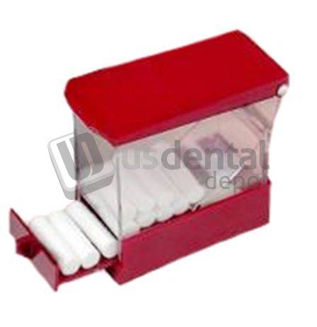 Cotton Roll Dispenser - Tray Type - RED - ( 108mm x 100mm x 52mm ) - Each - #CD002 ( )