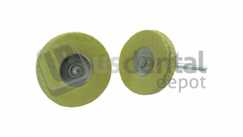 2pk Mounted Miniature Leather Polishing Buffs - Diam: 7/8 in=22mm - Shank 1/8 - Lenth HP - 2 Pieces - Mx.Speed: 15.000 #MSH78MLY