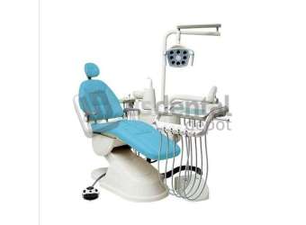 ADC - LUXURY  3500 - Complete Dental Chair Kit 2-Holes LIGHT BLUE - ASSISTANT CONTROL PAD - RIGHT HANDED -