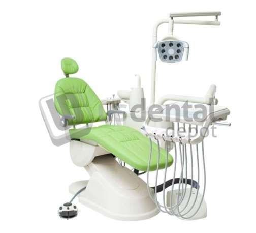 ADC - LUXURY  3500 - Complete Dental Chair Kit 4Holes LIGHT GREEN - ASSISTANT CONTROL PAD - RIGHT HANDED -  Includes FREE DOCTORS STOOL - Prom until Jan 2024 ) 