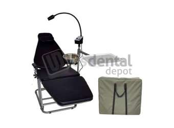 Dynamic DU32L Portable Dental Chair with LED Examination Light & Dental Stools