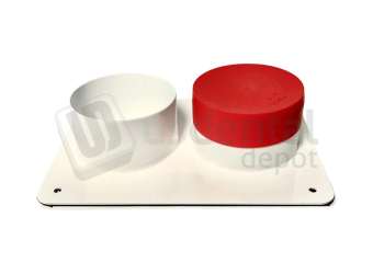 QUATRO Velocity - Inlet Plate Assembly Small, 2.5" x2 ( with PLASTIC STANDOFFS & BAFFLE). Replacement Parts - # AA762-52