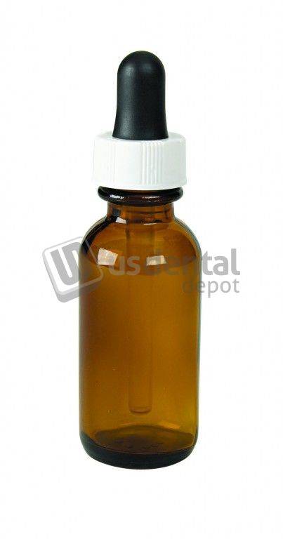 ADS Dropper / bottle glass BROWN 4oz - #D958-7