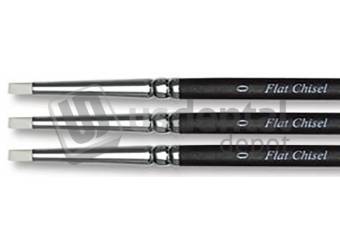 ADS FLEXI-TIPS WHITE 2 FLAT CHISEL size #2- 3 pc same shape - #F 511-6