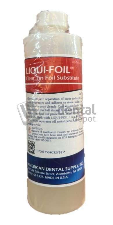 ADS Liqui-Foil CLEAR 8oz. - #T550-4-cr - Acrylic Separators Liquid Tin-Foil