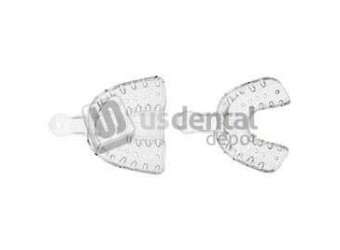 ZHERMACK Hi-Tray CLEAR Partial Right Impression Trays. Light Rigid Plastic. Disposable - #D5CPR