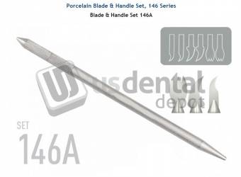 BESQUAL Porcelain Instrument with insterchangeable blades set ( 6 blades ) M146A #566-1461