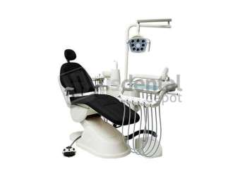 ADC - LUXURY  3500 - Complete Dental Chair Kit 4Holes BLACK - ASSISTANT CONTROL PAD - RIGHT HANDED -