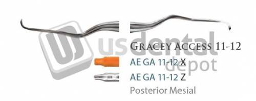 AMERICAN EAGLE - GRACEY+3 access - Gracey Curettes 11-12 (3/8) ORANGE - #AEGA11-12X