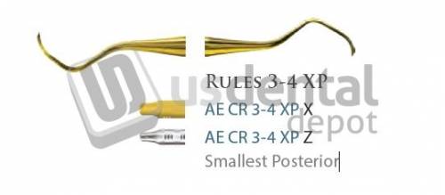 AMERICAN EAGLE - Curette rules 3-4 xp (3/8) ss - #AECR3-4XPZ