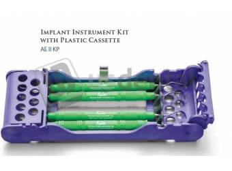 AMERICAN EAGLE - Implant instrument 4-instrument kit w/ plastic cassette - #AEIIKP