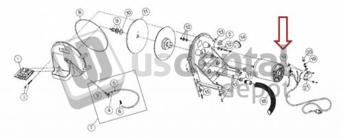 WHIP MIX #36125 Model Trimmer Drain Hose 1.5in - #21119