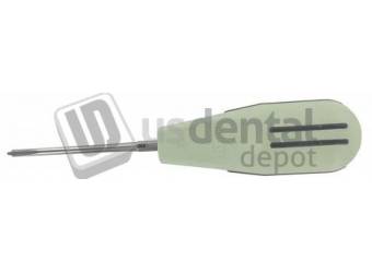 DIRECTA - Luxator Periotomes - Dual Edge 3 mm to 1.5 mm Straight Blade, Aqua Handle - #506356