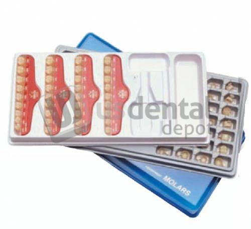 DIRECTA - Directa Temporary Crowns Assortment Kit 4-5-6, Polycarbonate, Kit of 60 - #609201