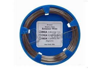 BESQUAL  Retainer Wire - 18GA. 1 spool, 1.0 mm (0.040 in) x 7 m, stainless - #550-018