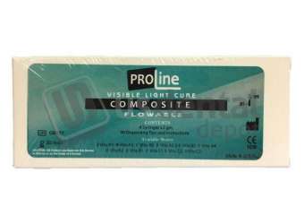 PRO-LINE - ProFlow Flowable 4 syringe Kit color A2 - 4 x 2gr Flow Hybrid composites ( A2 ) + 25 application tips - 004-010