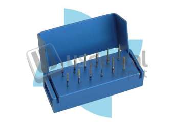 ATTRITOR - FG- Inlay Onlay Preparation Kit Clinical 12 pieces ASSORTED - INCLUDES ALUMINUM BUR BLOCK - Autoclavable   #4004 -