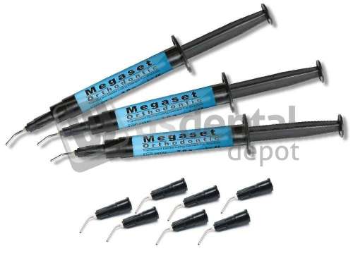 PRO-LINE - MEGASET Orthodontic Bracket / Band  Cement - Aesthetic Dual Cure Adhesive Syringe 1 x 3gm Syringe #1111-0001