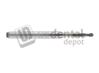 ATTRITOR - ROLAND DC Cad/Cam Bur DIAMOND COATED  round 2mm head - 4mm Shank - 50 mm lengh - 2 blades ( nanodiamond coating ) #MBD-R2020 #MBD-R2020