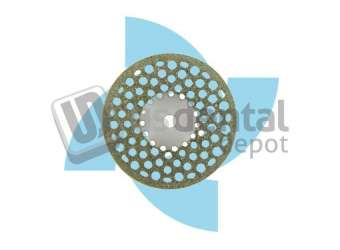 ATTRITOR - Mounted Diamond Disc Perforated Double Side 0.15mm thickness x 19mm Diameter Hm19D20